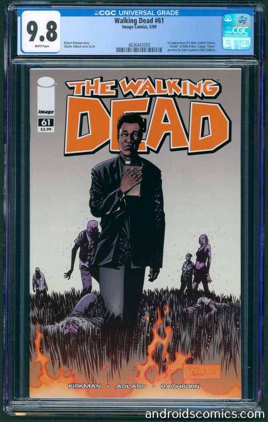Walking Dead #61 CGC 9.8 1st App. of Father Gabriel