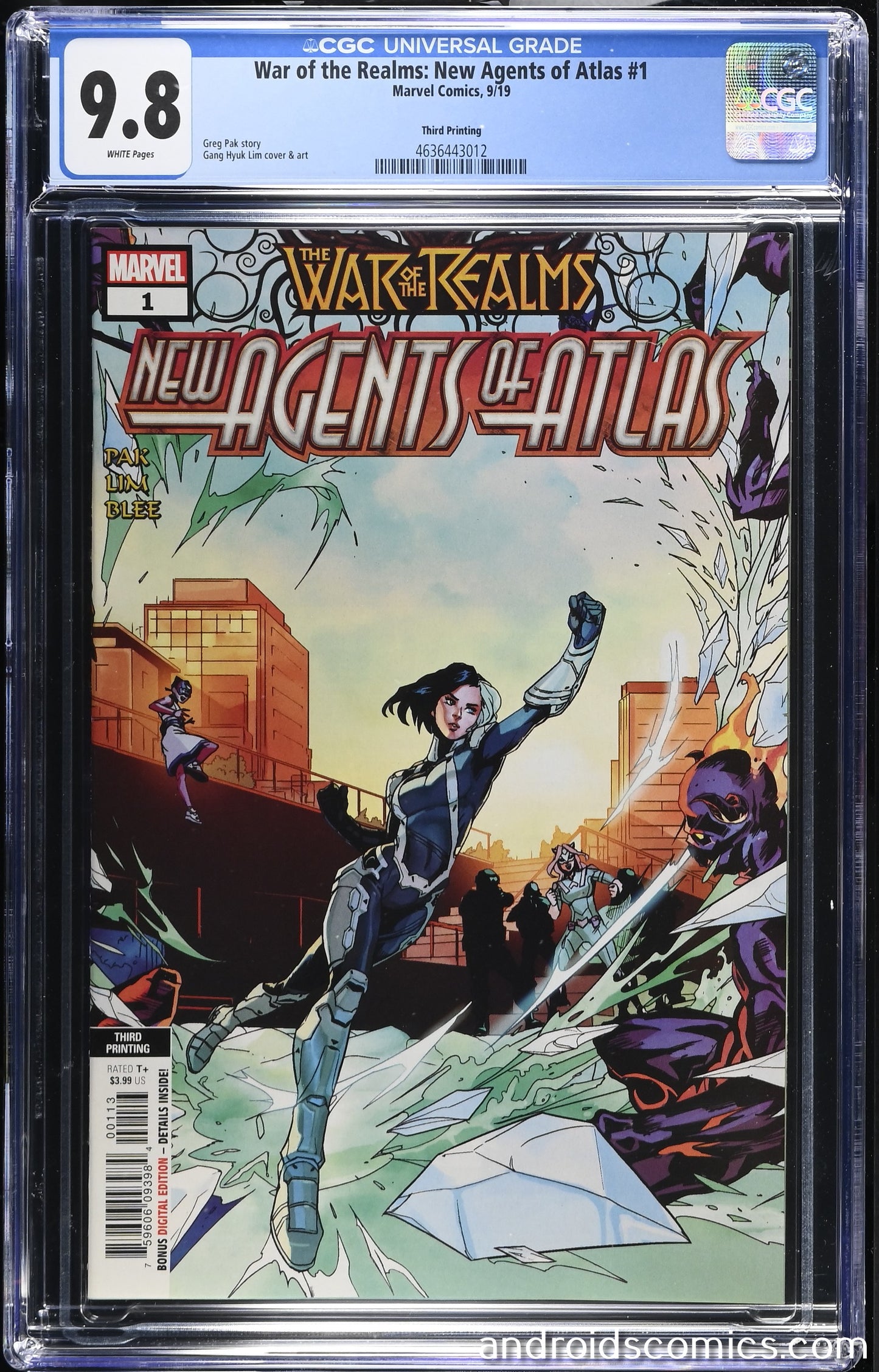 War Of Realms New Agents Of Atlas #1  3rd Print CGC 9.8