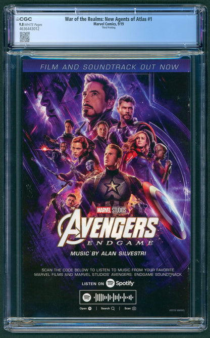 War Of Realms New Agents Of Atlas #1  3rd Print CGC 9.8