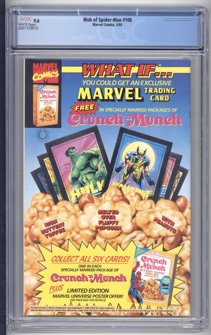 Web of Spider-Man #100  CGC 9.6  1st appearance of the Spider-Armor