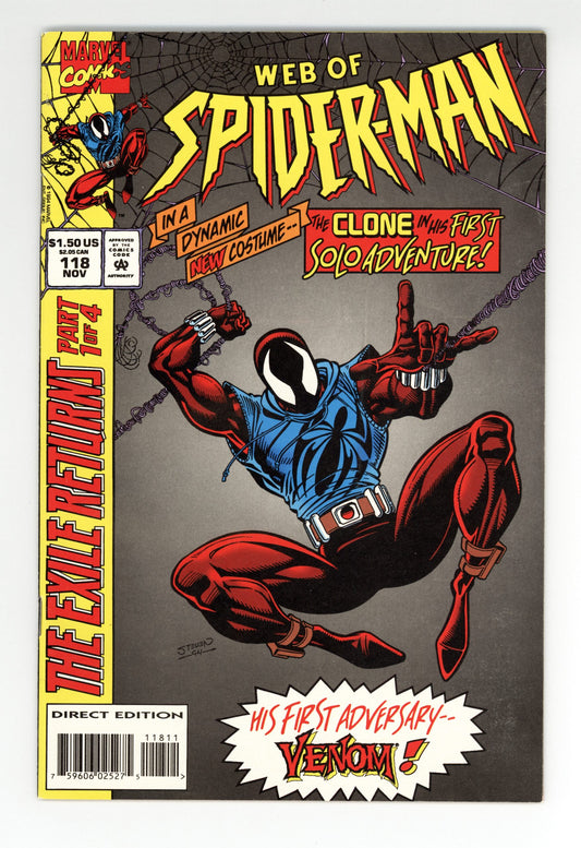 Web of Spider-Man #118  FN-  1st appearance of the Scarlet Spider