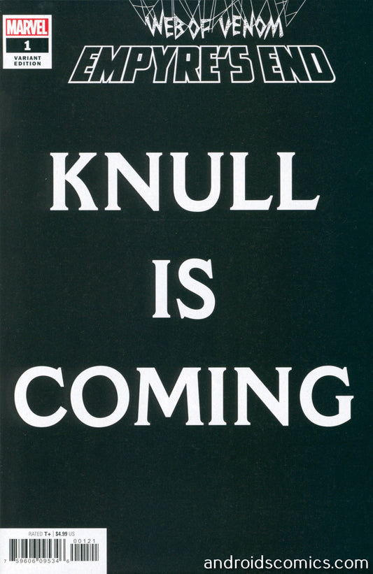 Web Of Venom Empyres End #1 Knull Is Coming Variant