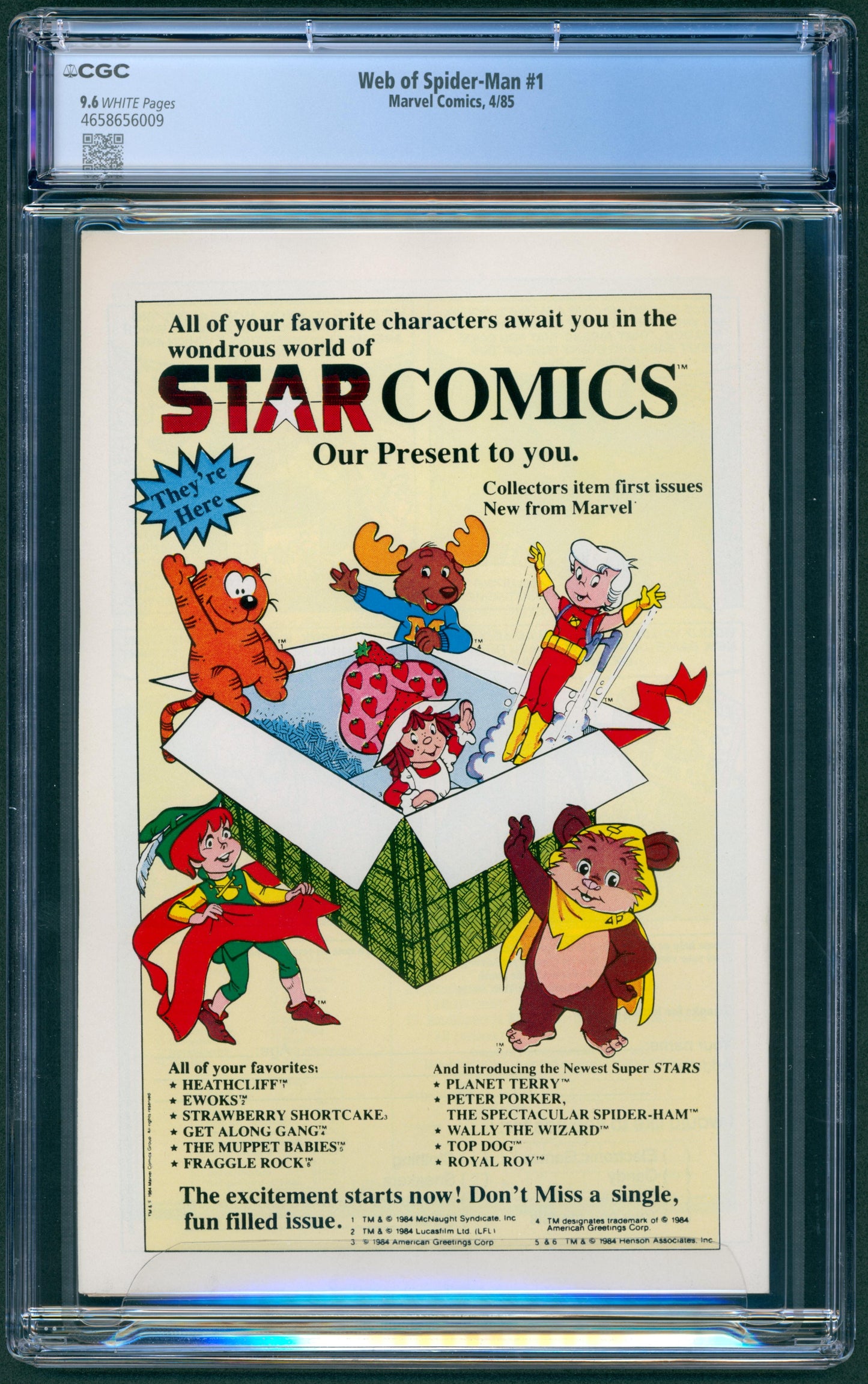 Web of Spider-Man #1 CGC 9.6