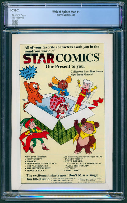 Web of Spider-Man #1 CGC 9.6