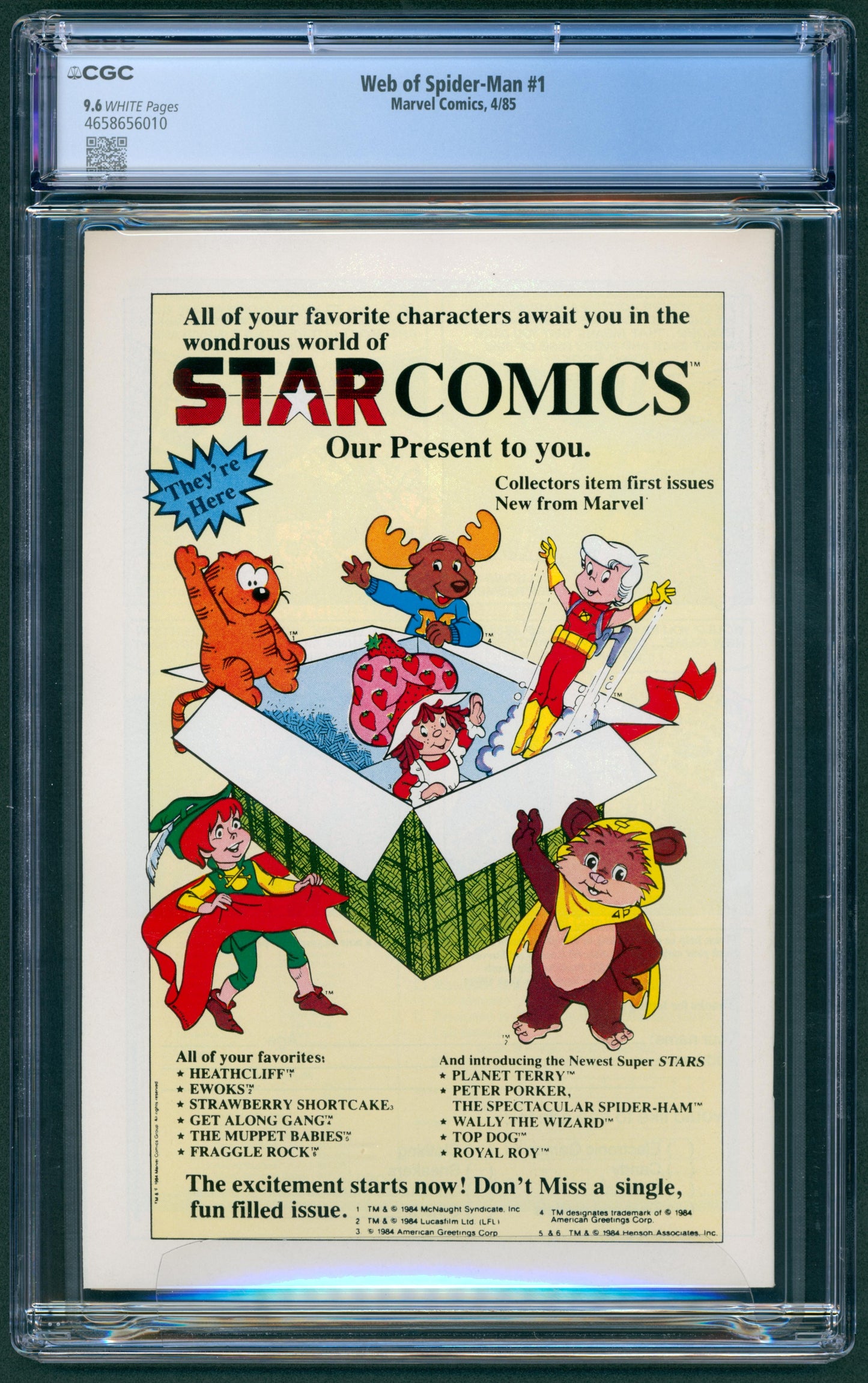 Web of Spider-Man #1 CGC 9.6