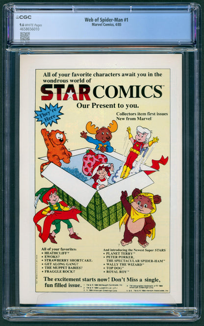 Web of Spider-Man #1 CGC 9.6