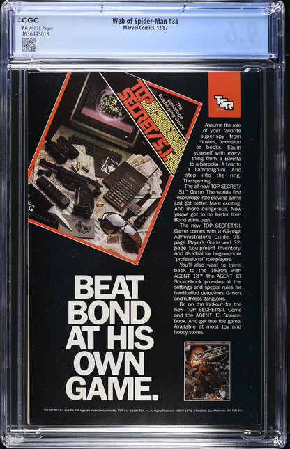Web of Spider-Man #33 CGC 9.6