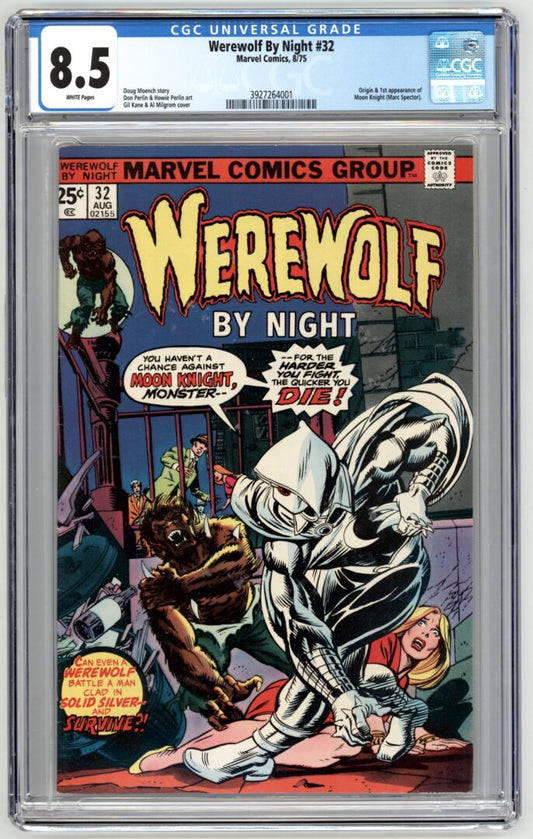 Werewolf by Night #32  CGC 8.5  Origin & 1st App. of Moon Knight