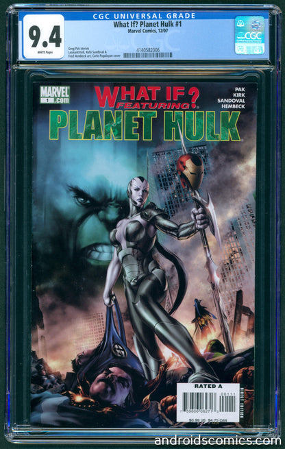 What if? Planet Hulk #1  CGC 9.4  1st App. of Skaar