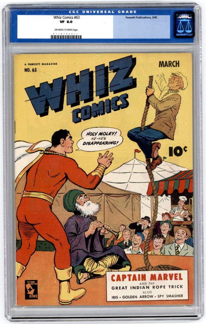 Whiz Comics #63  CGC 8.0