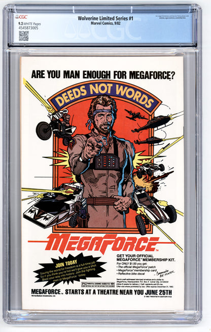 Wolverine Limited Series #1  CGC 9.2