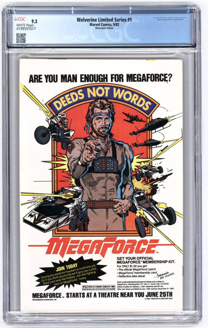 Wolverine #1  Limited Series  CGC 9.2