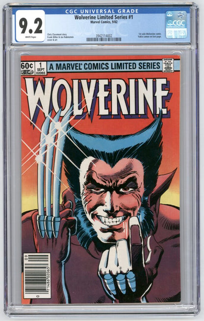 Wolverine #1  Newsstand Edition  CGC 9.2