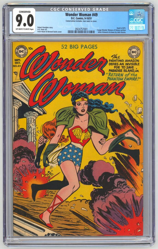 Wonder Woman #49  CGC 9.0 Conserved