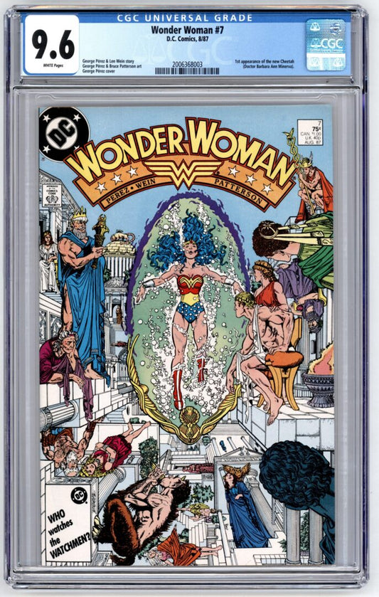 Wonder Woman #7  CGC 9.6  1st App. of Cheetah