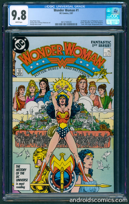 Wonder Woman #1  CGC 9.8  1st Modern App. of Themyscira