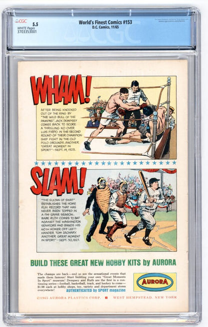 World's Finest Comics #153  CGC 5.5