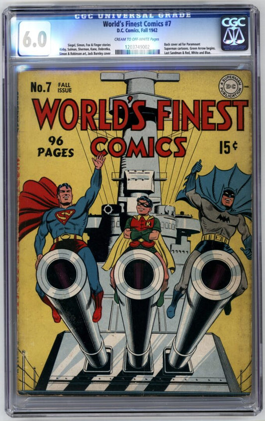 World's Finest Comics #7  CGC 6.0