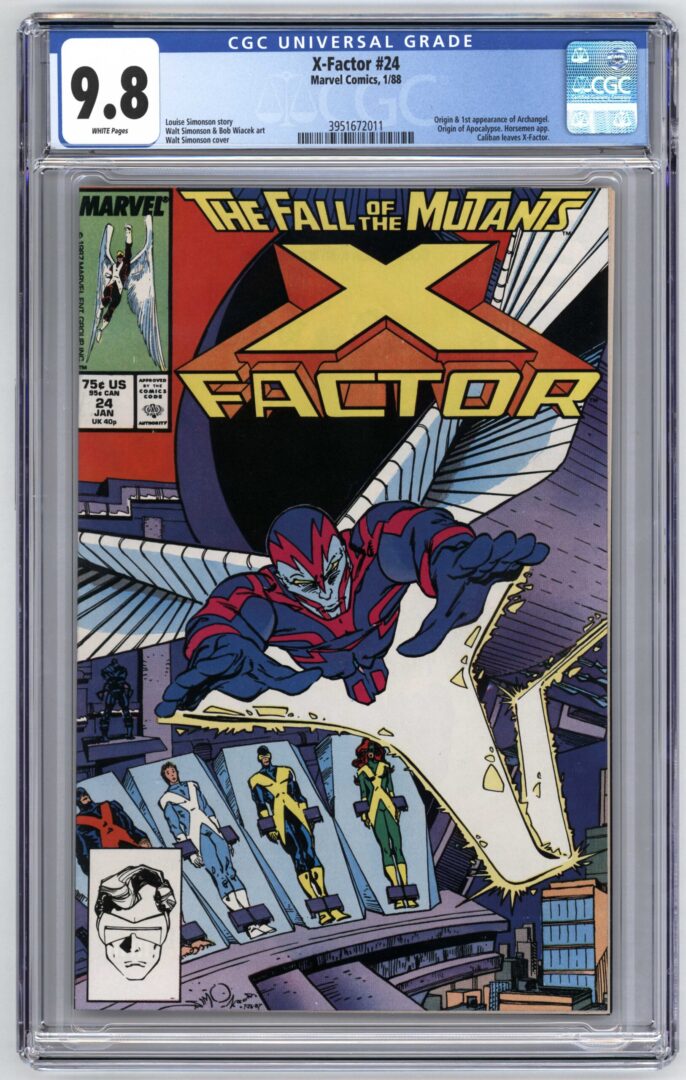 X-Factor #24  CGC 9.8  Origin & 1st appearance of Archangel