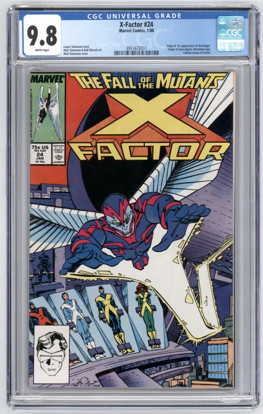 X-Factor #24  CGC 9.8  Origin & 1st appearance of Archangel