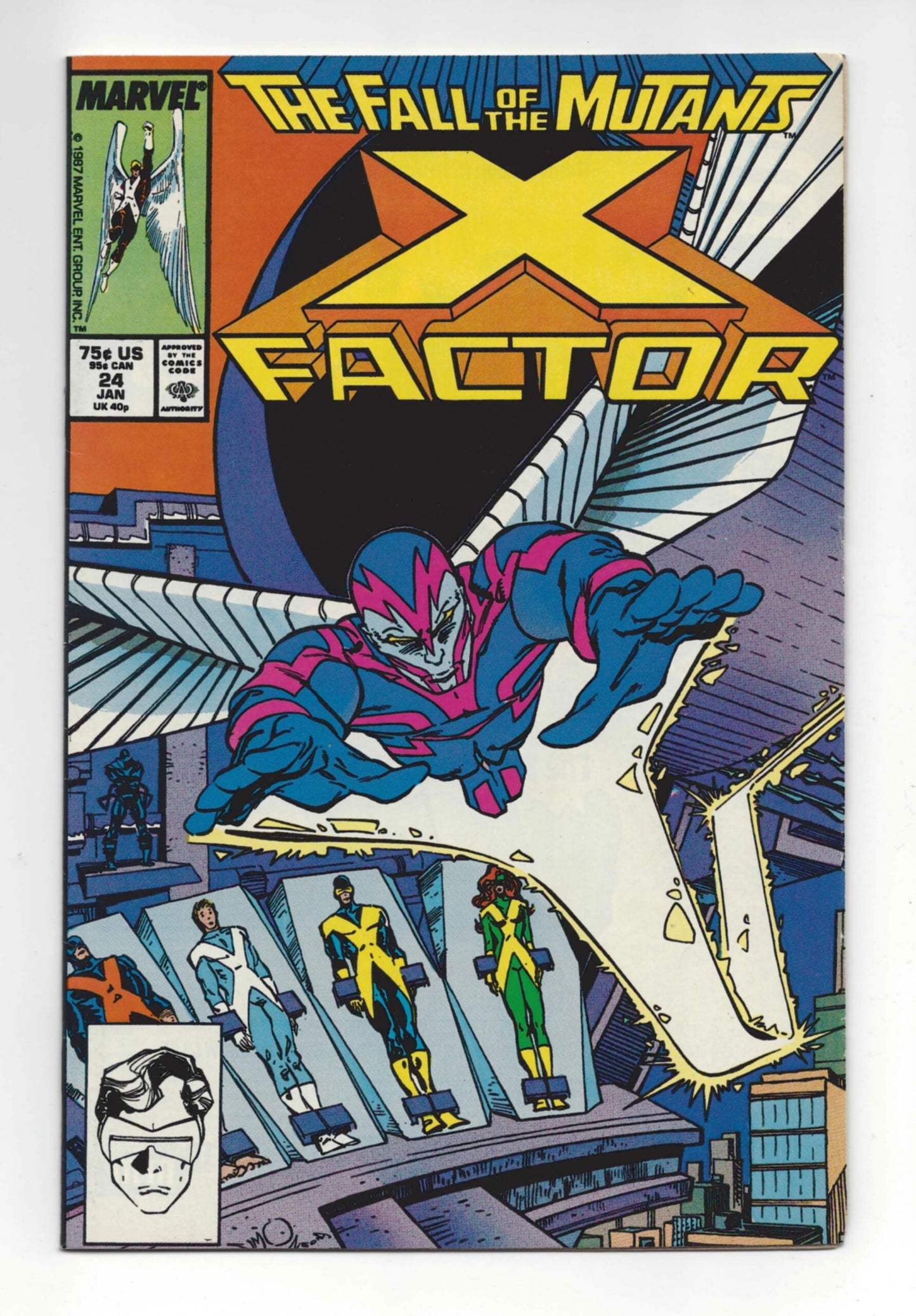 X-Factor #24  FN+  Origin and 1st appearance of Archangel