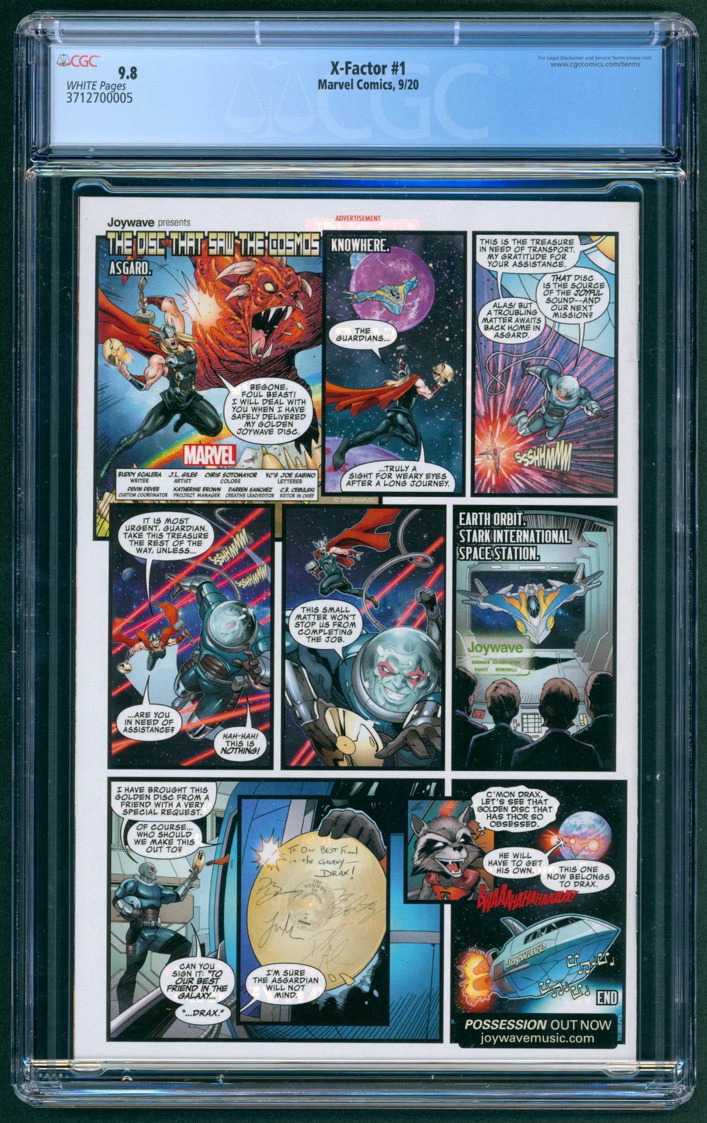 X-Factor #1 Cover A  CGC 9.8