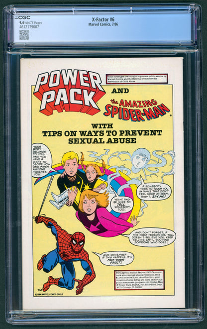 X-Factor #6  CGC 9.4  1st full App. of Apocalypse