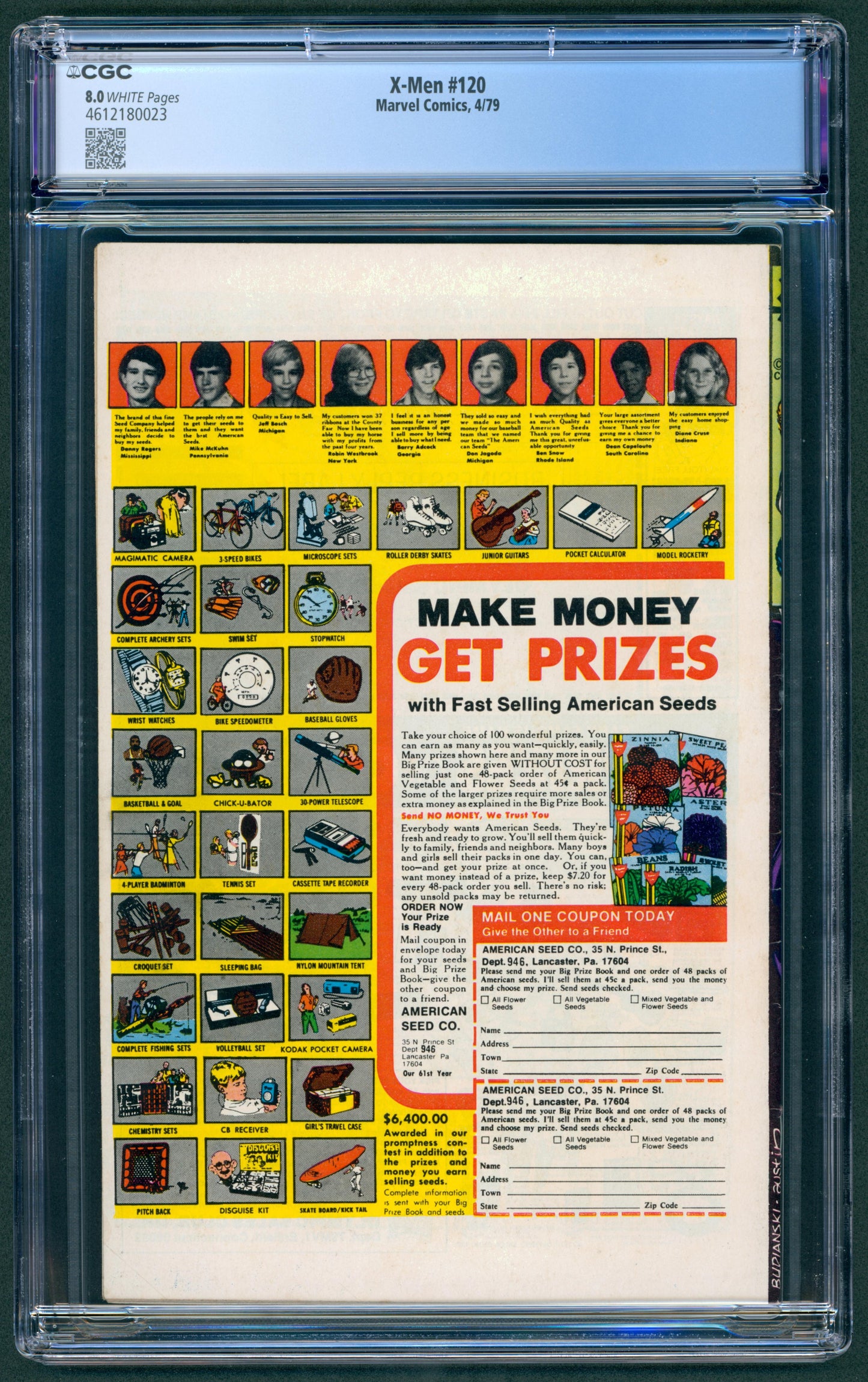 X-Men #120  CGC 8.0  1st App. of Alpha Flight in cameo