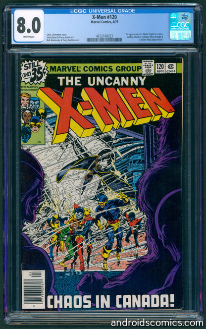 X-Men #120  CGC 8.0  1st App. of Alpha Flight in cameo
