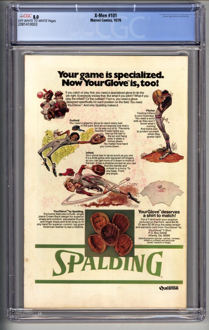 Uncanny X-Men #101  CGC 8.0  Origin and 1st Appearance of Phoenix