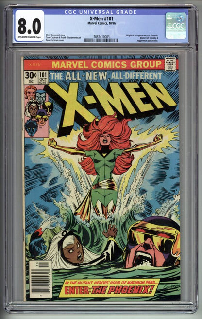 Uncanny X-Men #101  CGC 8.0  Origin and 1st Appearance of Phoenix