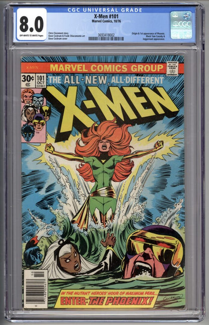 Uncanny X-Men #101  CGC 8.0  1st appearance of Phoenix