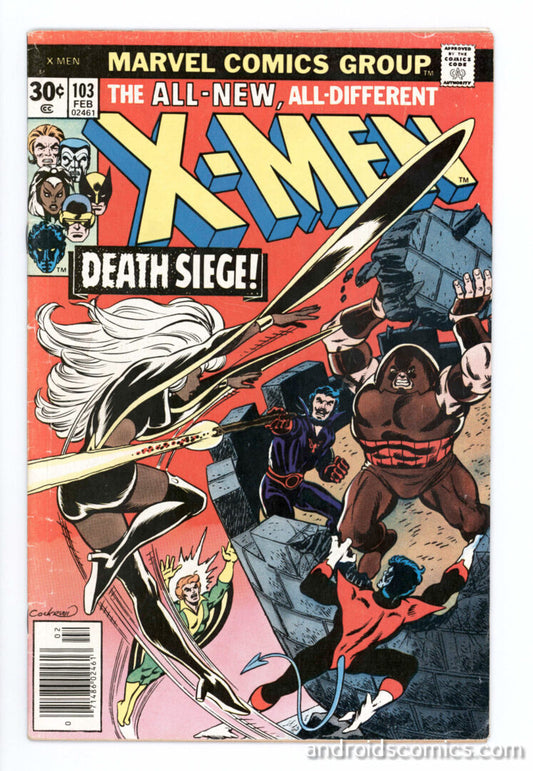 X-Men #103  VG-  1st-time Wolverine is called  "Logan"