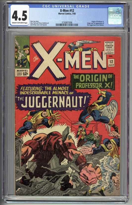 X-Men #12  CGC 4.5  Origin and 1st appearance of Juggernaut