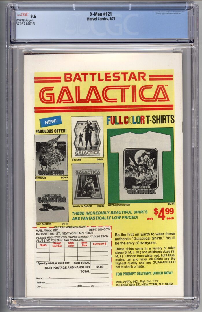 Uncanny X-Men #121  CGC 9.6  1st full appearance of Alpha Flight