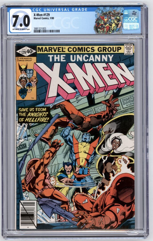 X-Men #129  CGC 7.0 1st App. of Kitty Pryde, White Queen (Emma Frost), and Sebastian Shaw
