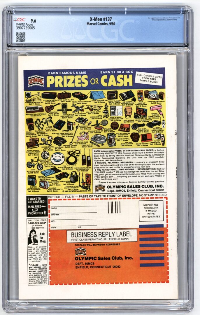 X-Men #137  CGC 9.6  "Death" of Phoenix