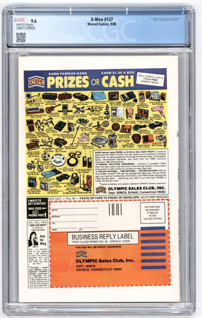 X-Men #137  CGC 9.6  "Death" of Phoenix