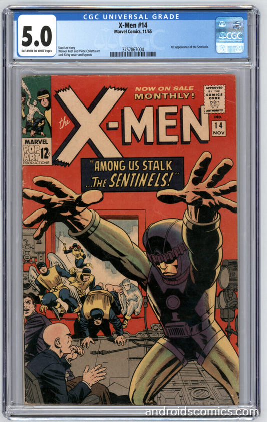 X-Men #14  CGC 5.0  1st App. of the Sentinels