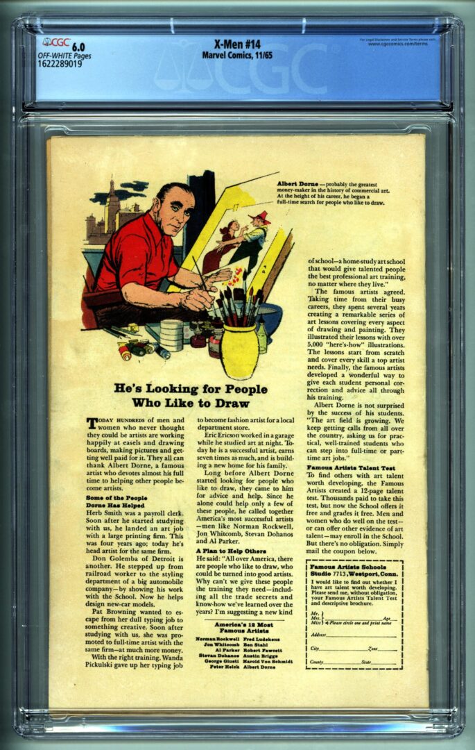 X-Men #14  CC 6.0  1st appearance of the Sentinels