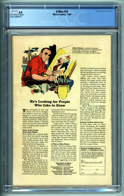X-Men #14  CC 6.0  1st appearance of the Sentinels