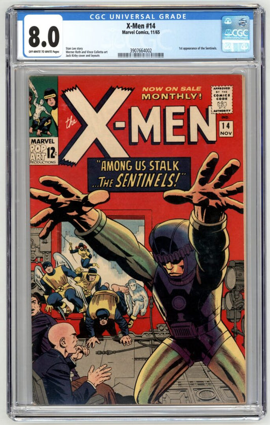 X-Men #14  CGC 8.0  1st appearance of the Sentinels