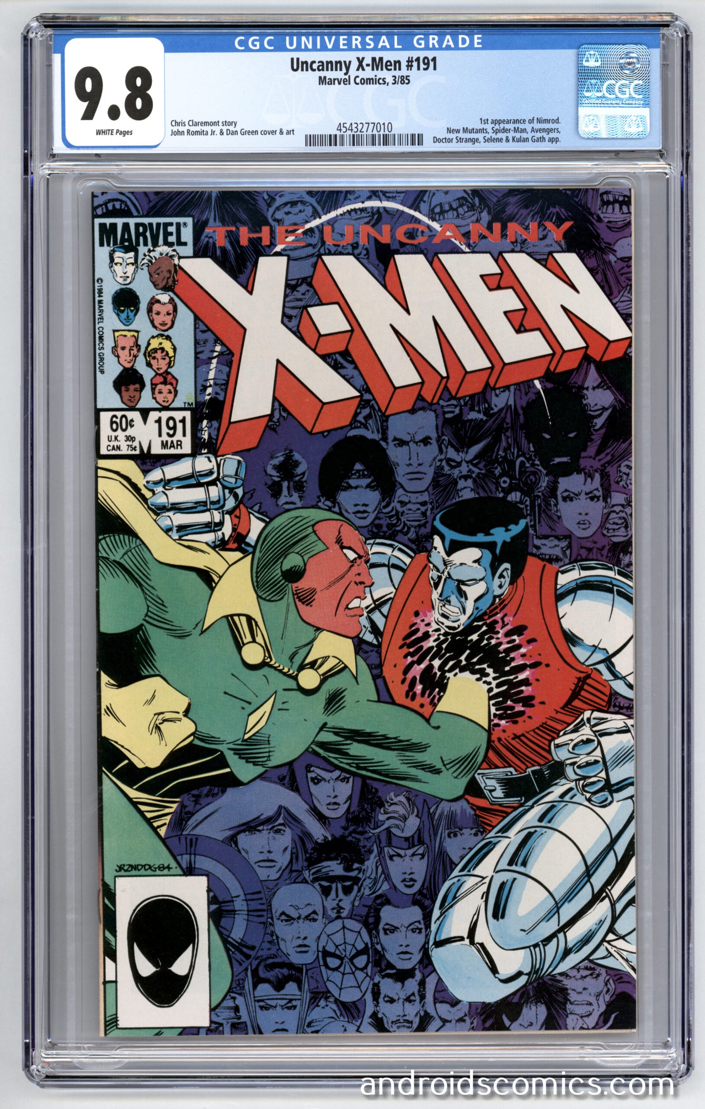 Uncanny X-Men #191  CGC 9.8  1st App. of Nimrod
