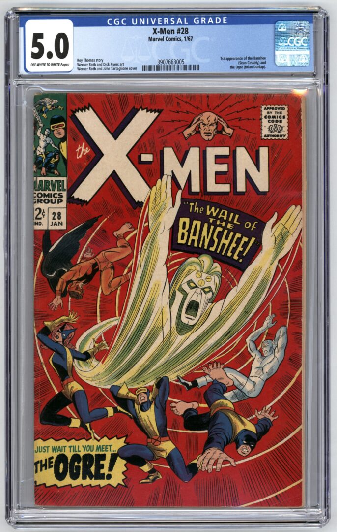 X-Men #28  CGC 5.0 1st appearance of the Banshee (Sean Cassidy)