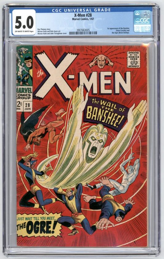 X-Men #28  CGC 5.0 1st appearance of the Banshee (Sean Cassidy)