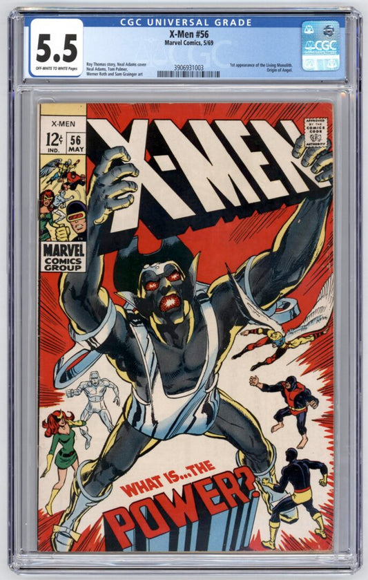 X-Men #56  CGC 5.5  1st appearance of the  Living Monolith