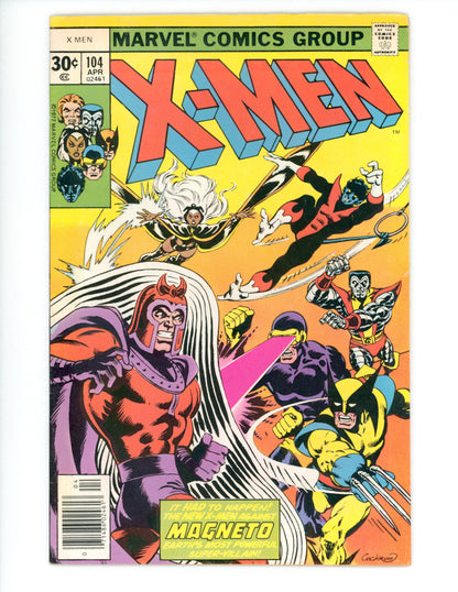 X-Men #104 FN/VF  1st App. of Starjammers in cameo