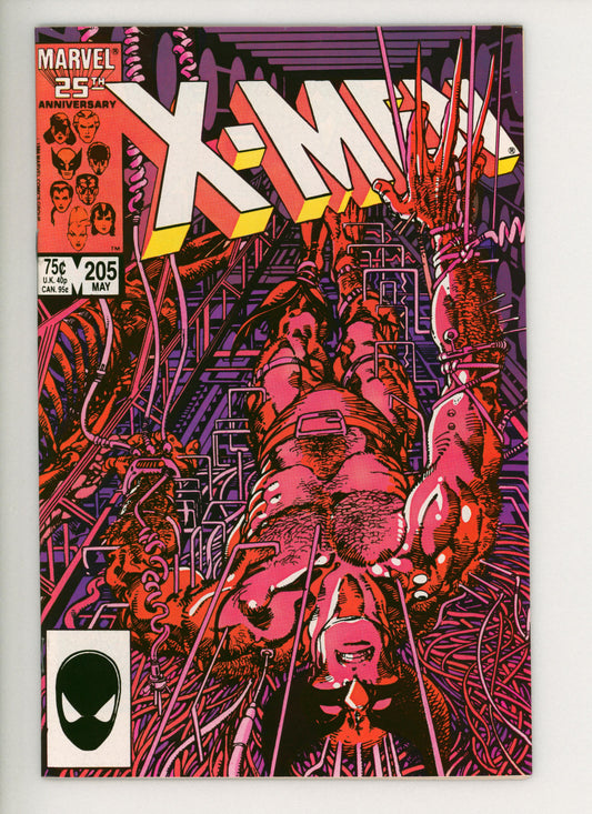 Uncanny X-Men #205  VF+  Origin of Lady Deathstrike