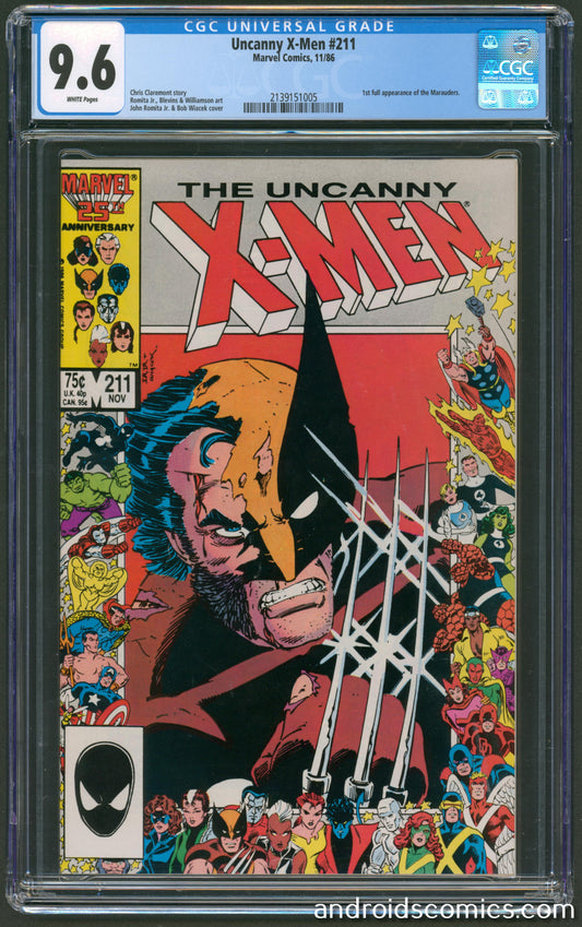 Uncanny X-Men #211  CGC 9.6  1st full App. of the Marauders