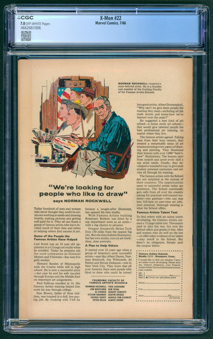 X-Men #22 CGC 7.0